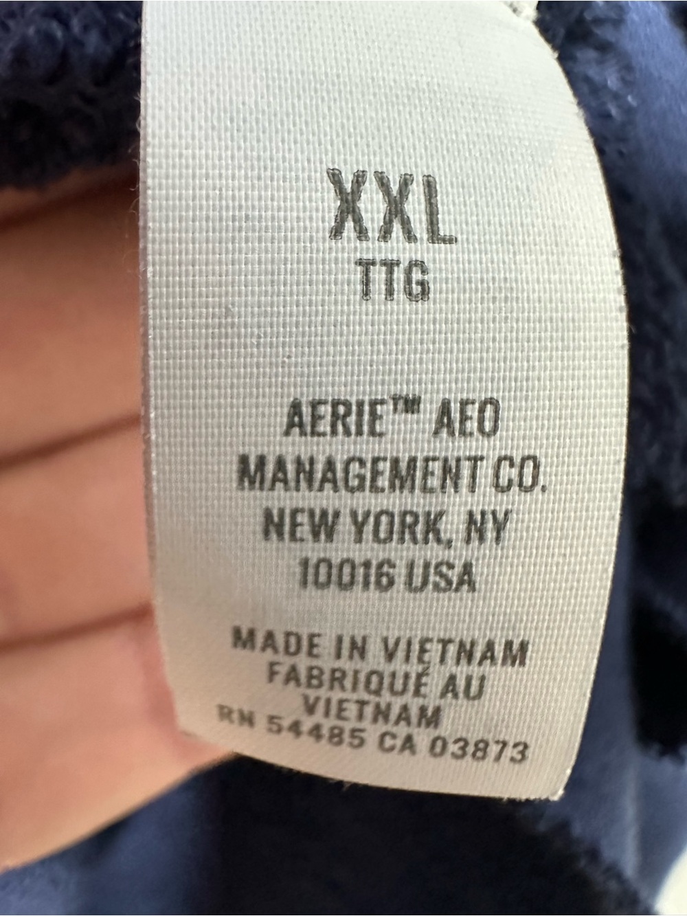 Aerie XXL Navy Blue Oversized Quarter Zip Pullover Sweatshirt - Picture 4 of 10